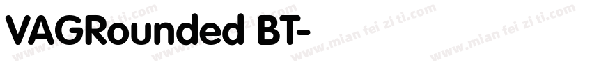 VAGRounded BT字体转换